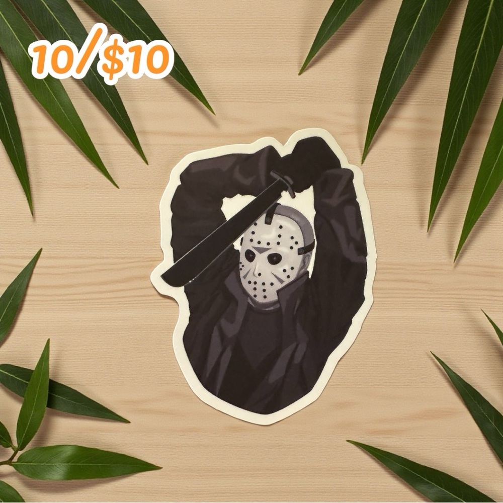 Jason Voorhees Machete Sticker – 2 1/2” Matte